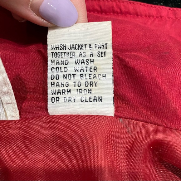 Vintage Lightweight Red Silk Bomber Jacket Size PP - Picture 6 of 9